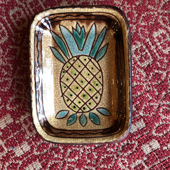 Little Pineapple Redware Plate