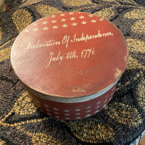 Stenciled Declaration of Independence Box