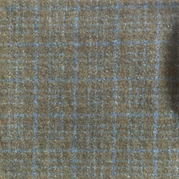 Army Green Windowpane w/Teal