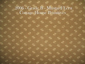 Tiny Petals - Mustard/Ecru