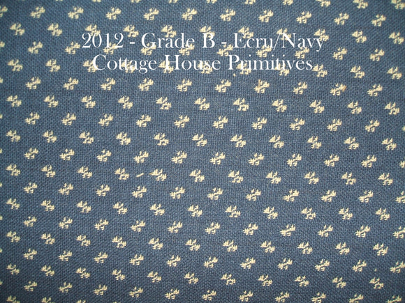 Tiny Petals - Ecru/Navy