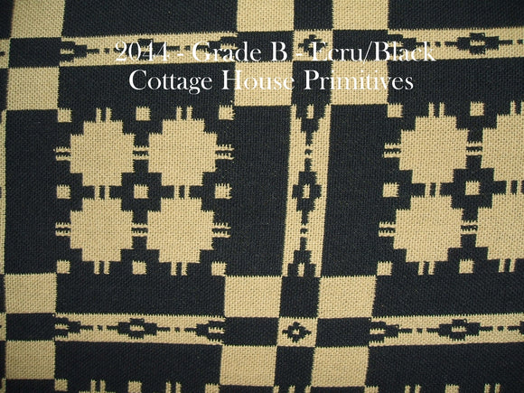 Coverlet - Ecru/Black