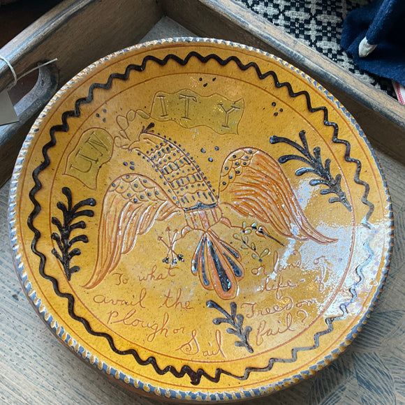 Unity Redware Plate