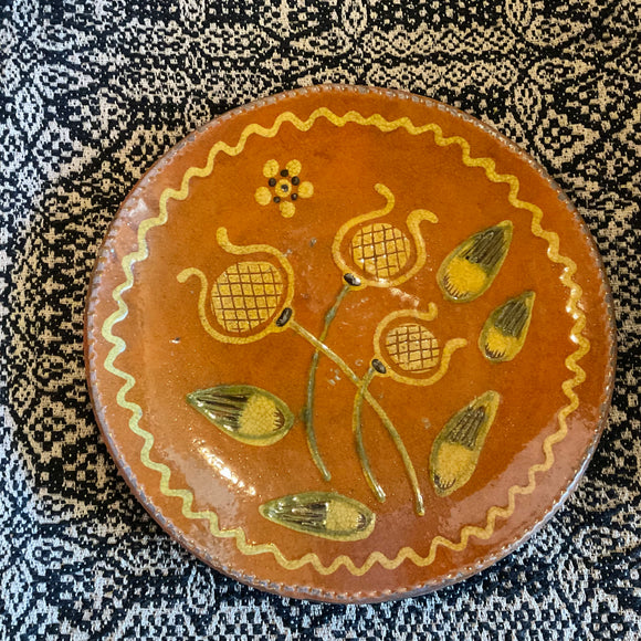 Thistle Redware Plate