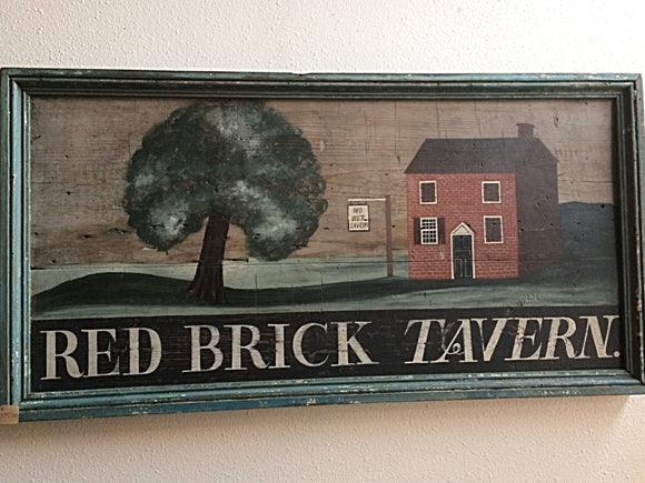 Red Brick Tavern Sign