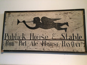 Publick House & Stable Sign