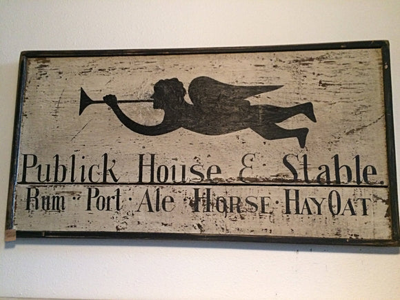 Publick House & Stable Sign